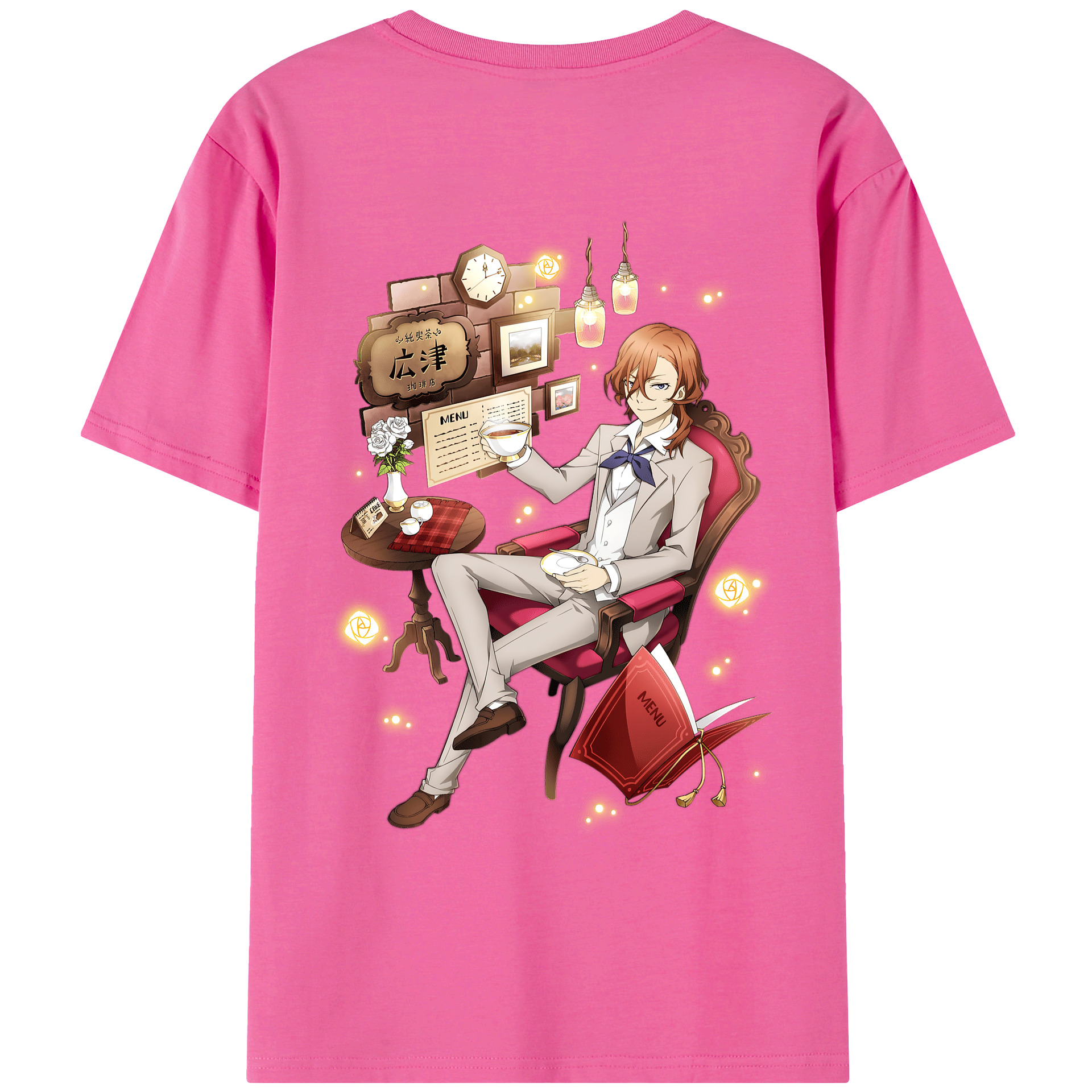 （画像用） 文豪ストレイドッグス Bungo Stray Dogs レディース半袖Tシャツ(バックプリント)